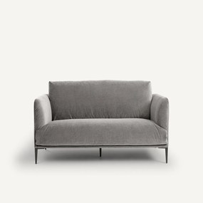 2-zitsbank in stonewashed fluweel, Oscar, ontwerp E. Gallina