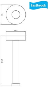 Eastbrook Genoa messing toiletrolhouder chroom