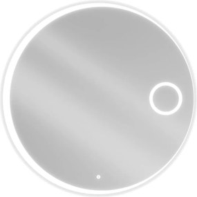 Mexen Ella verlichte badkamerspiegel met cosmeticaspiegel, rond 100 cm, LED 6000K, anti-condens - 9811-100-100-611-00