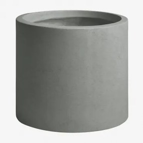 Aurevi Betonnen Buitenbloempot Ø30 Cm & Grijs – Koel - Sklum