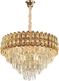 Hanglamp met kristallen G058-CP 60CM GOLD
