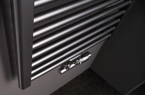 Instamat Rondo Lux handdoekradiator 181x60.7cm zwart mat 1054W