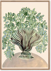 Ingelijste digitale print Shell Vase