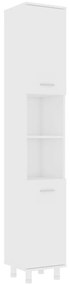 vidaXL Badkamerkast 30x30x179 cm spaanplaat wit