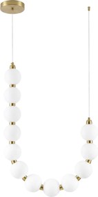 LED hanglamp plafondlamp LHJ119-CP geborsteld goud