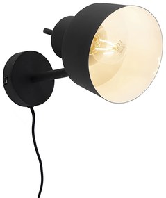 Smart wandlamp zwart incl. Wifi A60 - Chappie