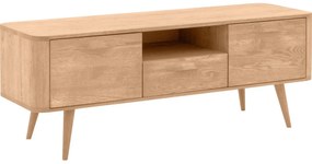 Goossens Tv Meubel Bjarte, 2 deuren 1 lade 1 open vak 135 cm breed