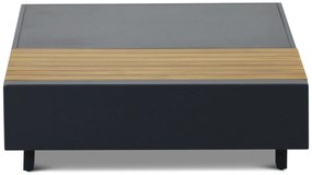 Hoek loungeset 6 personen Aluminium/teak Grijs  Santika Furniture Santika