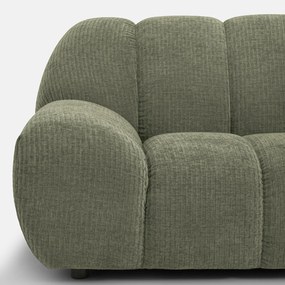 4-zitsbank, chenille fluweel met reliëf, Nuria