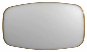 INK SP29 spiegel - 160x4x80cm contour in stalen kader - geborsteld mat goud 8409682