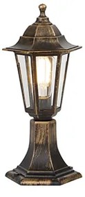 Buitenlamp antiek goud 42 cm IP44 - New Haven