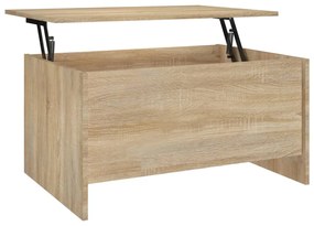 vidaXL Salontafel 80x55,5x41,5 cm bewerkt hout sonoma eikenkleurig