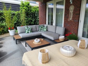 Bonita platform loungeset aluminium - Antraciet OP=OP