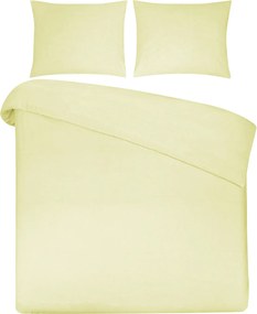 Dekbedovertrek Home - 100% natuurlijk katoen - 240x200/220 - lichtgeel