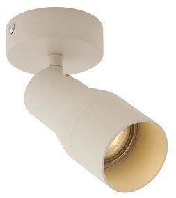Moderne plafondspot beige GU10 50mm rond - Stanley