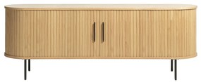 Eiken Tv-meubel Ovaal 150 Cm - 150x40x55cm.