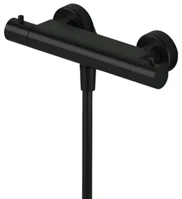 Hotbath Ace Douchemengkraan - thermostatisch - opbouw - zwart geborsteld PVD AC008MBP