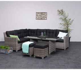 Garden Impressions Jaru lounge dining set -	extra luxe kussens