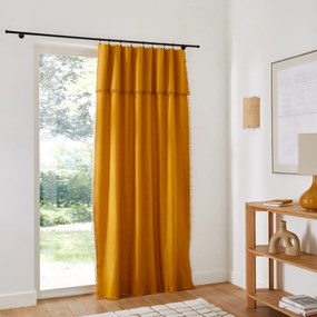 Katoen geweven gordijnpaneel Panama