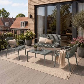 Garden Impressions Jade loungeset 4-delig - stone groen