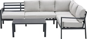 Garden Impressions Denver loungeset 4-delig rechts – donker grijs