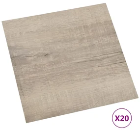 vidaXL Vloerplanken 20 st zelfklevend 1,86 m² PVC taupe