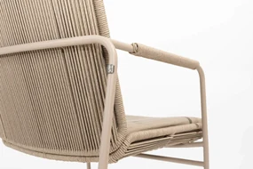 Taste by 4 Seasons Parma stapelbare tuinstoel latte  Tuinstoel    taupe weerbestendig