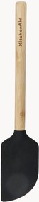 Hittebestendige schraper Spatulas Classic Bamboo, 2-delig