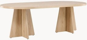 Ovale eettafel Bootcut met houtlook, 230 x 115 cm