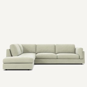 Hoekbank van stonewashed fluweel, César