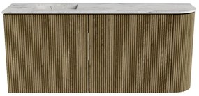 Mondiaz Joya DLux 90cm toiletmeubel ronding rechts dusk met wastafel faye links zonder kraangat glace