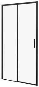 Kerra Silves douchedeur 100x190cm zwart