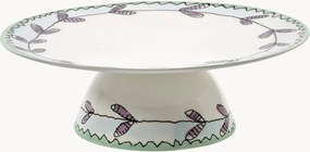 Fine Bone China taartplateau Midnight Flowers