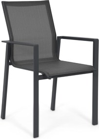 Tuinstoel Aluminium Grijs-antraciet Lifestyle Garden Furniture Timo antraciet/carbon