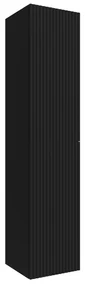 Muebles Raya kolomkast ribbelfront 160cm zwart mat