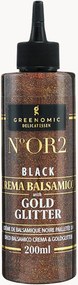 Balsamico azijncrème met goudglitter, 2 flessen