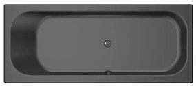 Xenz Aruba Ligbad - 190x80x48 - afvoer Midden - acryl - ebony 6894-29