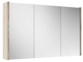 Adema Spiegelkast - 100x63x16cm -inclusief zijpanelen - beech (hout) SW1212817/SW910735