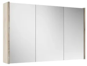 Adema Spiegelkast - 100x63x16cm -inclusief zijpanelen - beech (hout) SW1212817/SW910735