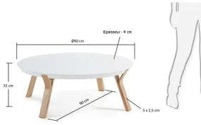 Kave Home - Dilos Salontafel -Ø 90 Cm