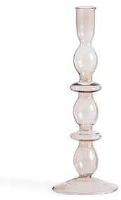 Kandelaar in glas H25 cm, Lolita