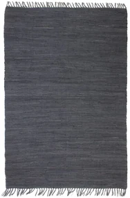 vidaXL Vloerkleed Chindi handgeweven 160x230 cm katoen antraciet