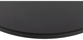 Goossens Salontafel Oda rond, metaal zwart, elegant chic, 80 x 41 x 80 cm
