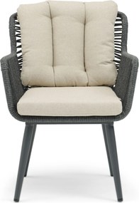 Tuinstoel Rope Grijs-antraciet Coco Custa