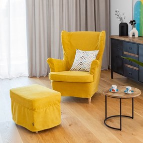 Dekoria IKEA hoes voor Strandmon fauteuil, bruin