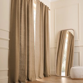 Bouclé gordijn, verborgen patjes, Belvini