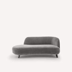 Sofa Dormeuse stonewashed fluweel, Rosebury, ontwerp Emmanuel Gallina