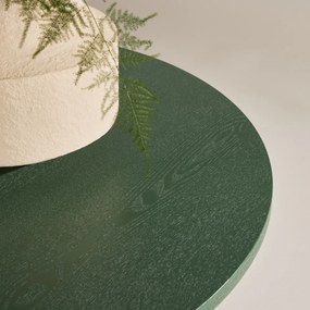 Ronde Eettafel Met Kruisvoet Groen - 110 X 110cm.