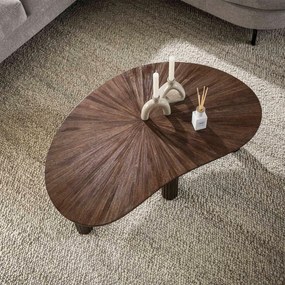 Salontafel Bruin Teakhout Organisch - 110 X 68cm.