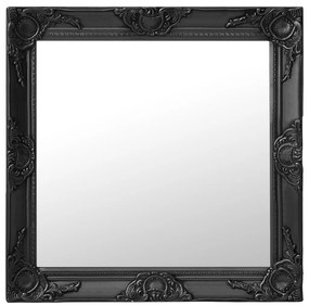 vidaXL Wandspiegel barok stijl 60x60 cm zwart